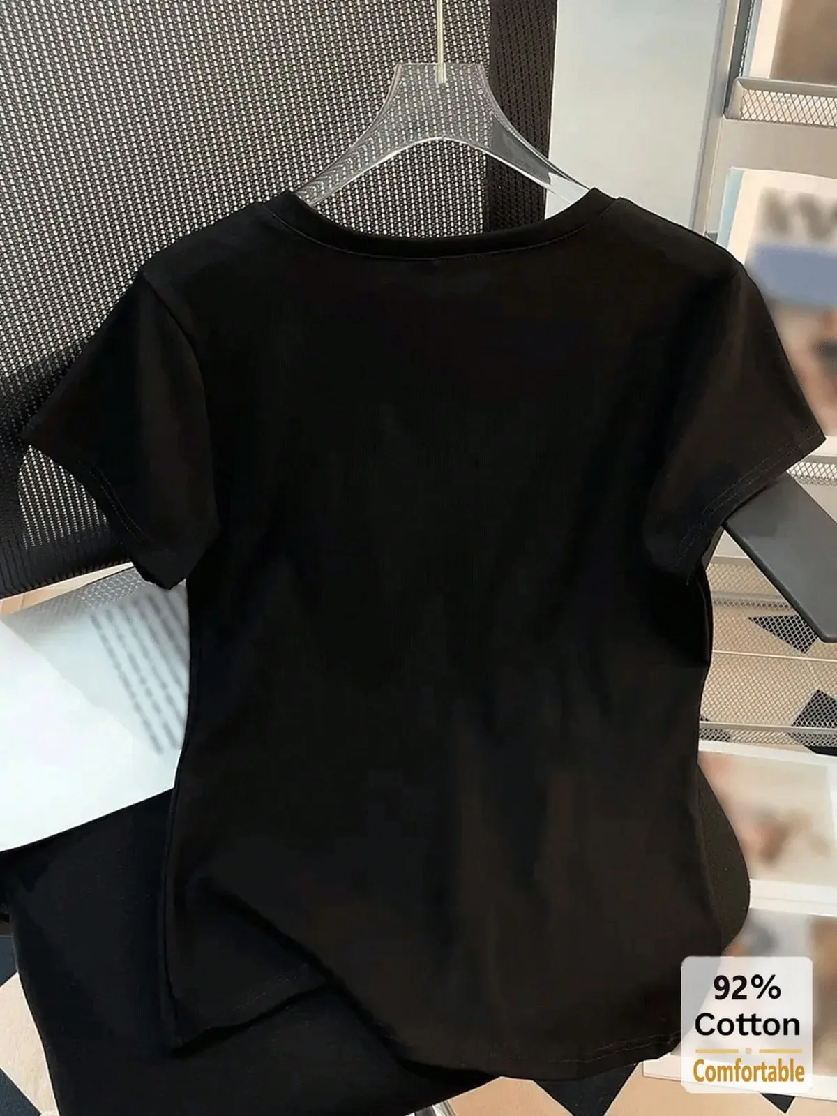 黒白で毎日使いやすい シンプル半袖Tシャツ2枚セット