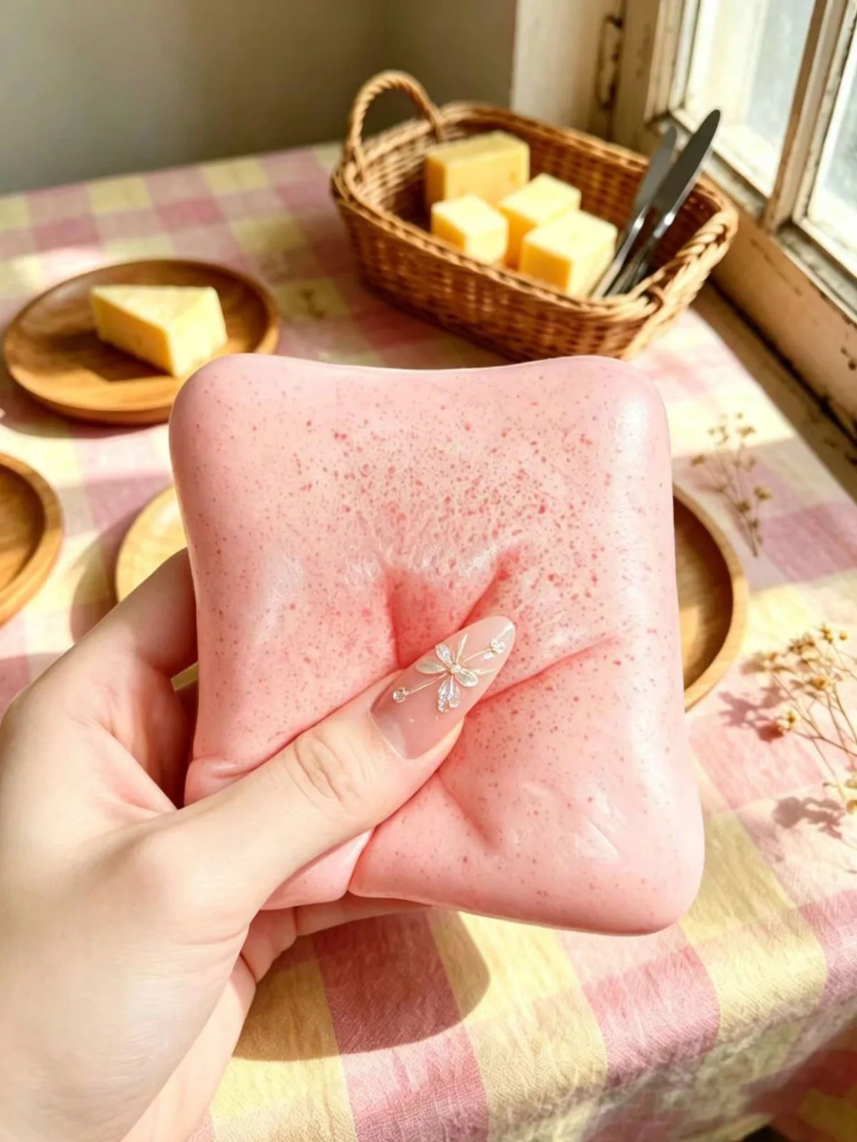 食パン型スクイーズ もちもち低反発ストレス解消おもちゃ